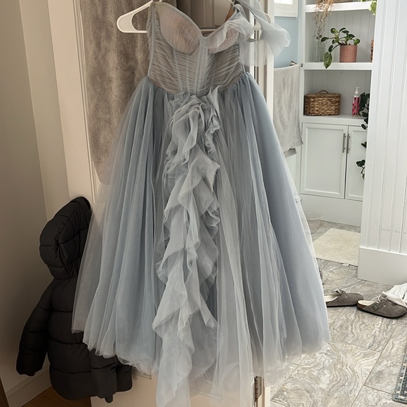 Milla One Shoulder Midi Tulle Dress - Picture 10 of 13